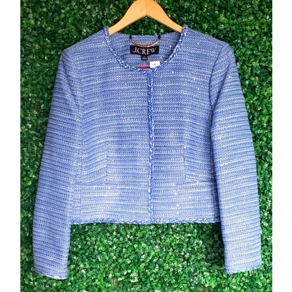 J.Crew Louisa lady jacket in sequin tweed